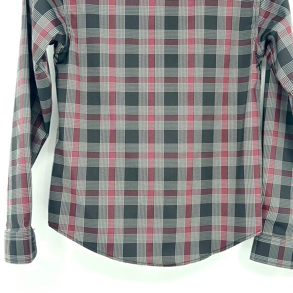 Van Heusen Flex Boys Plaid Button Down Shirt Medium 10/12 Multicolor Long Sleeve - Picture 7 of 12